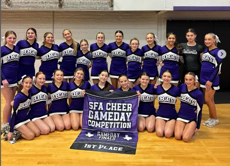 History made! Our first HJH Cheer competition in 20 years! We are so proud of all of our girls and thankful for the opportunity! Go Cats!